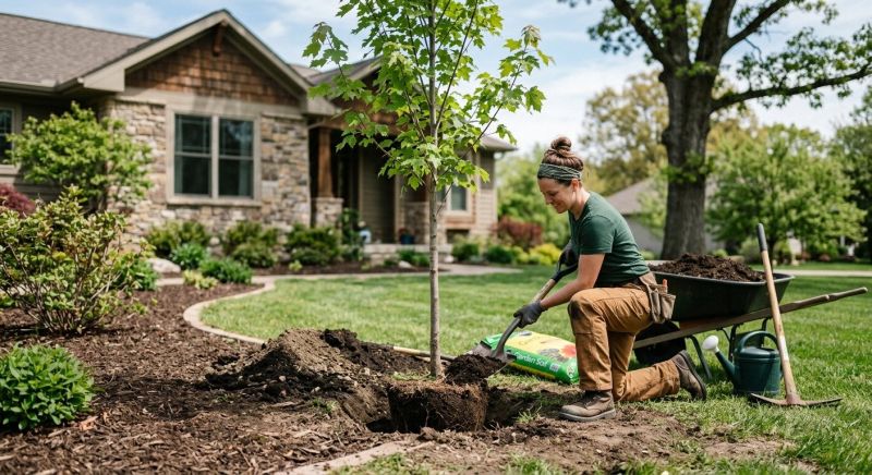 Japanese Maple Planting in Honolulu, HI